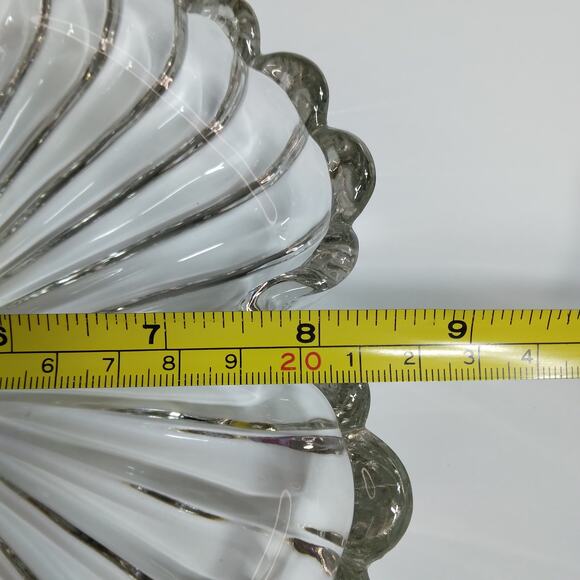 Princess House Apple shaped crystal candy dish 8.5" diameter - Picture 4 of 4